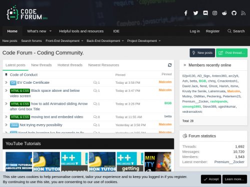 Screenshot from https://codeforum.org