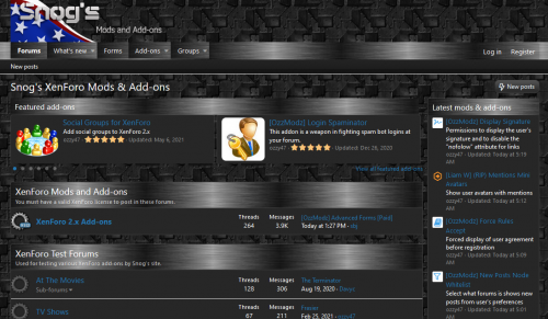 Screenshot from https://snogssite.com